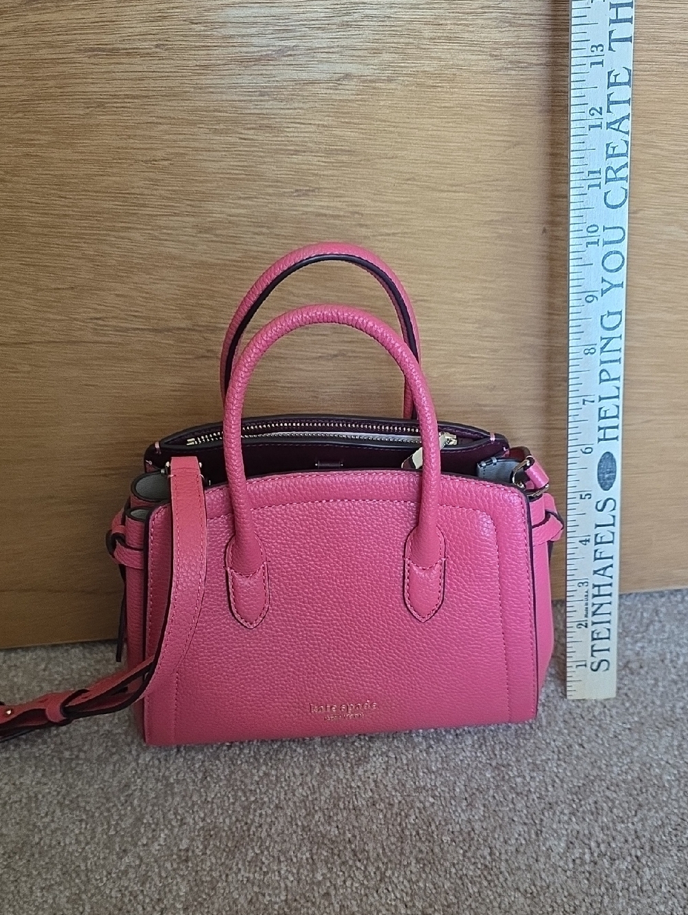 kate spade Pink Pebbled Leather Mini Satchel
